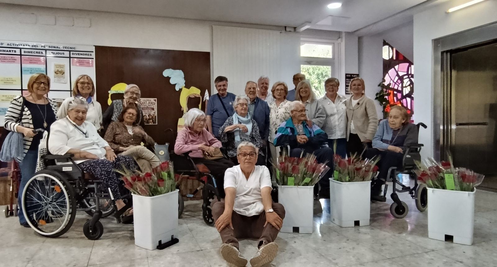 celebració festa sant Jordi residencia